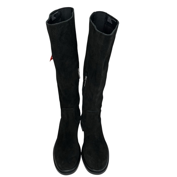 Reagan Waterproof Knee High Lug Boot in Black Suede 7.5 - Picture 8 of 14